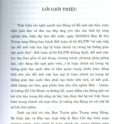 Giáo Trình Triết Học Mác – Lênin (Dành Cho Bậc Đại Học Hệ Chuyên Lý Luận Chính Trị) - Bộ mới năm 2021