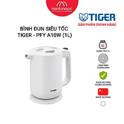 HÀNG CHÍNH HÃNG: BÌNH ĐUN SIÊU TỐC TIGER PFY-A10W (1.0L) MÀU HỒNG/ TRẮNG