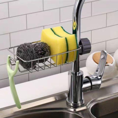 Giá Inox Gắn Vòi Nước Cho Khu Bếp Hiện Đại Cao Cấp, Giá Để Đồ Như Giẻ Rửa Bát, Chén Đĩa và Miếng Cọ Nồi, Xoong. Taky Home 4008