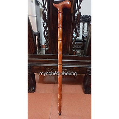Gậy batong hỗ trợ đi lại dành cho người già bằng gỗ hương đá kt 90×10×3.2cm 