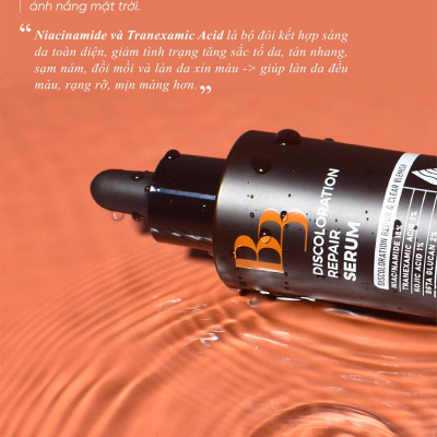 Serum xóa mờ thâm nám, ngừa lão hóa, cấp ẩm và mềm da Pretty Skin B3 Discoloration Repair 50ml