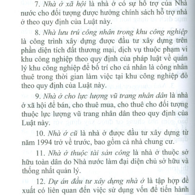 Luật Nhà Ở (Có hiệu lực thi hành từ ngày 1/8/2024)