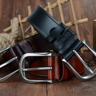 Thắt Lưng Da Bò Chính hãng COWATHER XF011 Đen