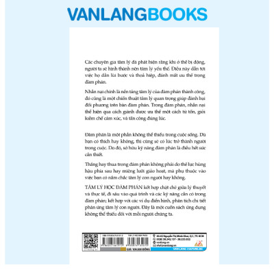 Tâm Lý Học Đàm Phán - Vanlangbooks