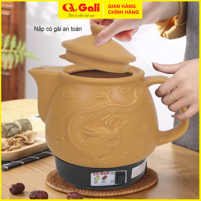 Ấm Sắc Thuốc Gali GL-1802 GL-1800 GL-1801 GL-1821 GL-1822 GL-1805 GL-1815. Dung tích 3,3L-4L, đa chức năng nấu các loại thuốc Bắc, Nam, Thảo Dược,... thân bằng gốm sứ cao cấp chịu nhiệt tốt. Bảo hành chính hãng. Siêu Sắc Thuốc, Ấm Nấu Thuốc