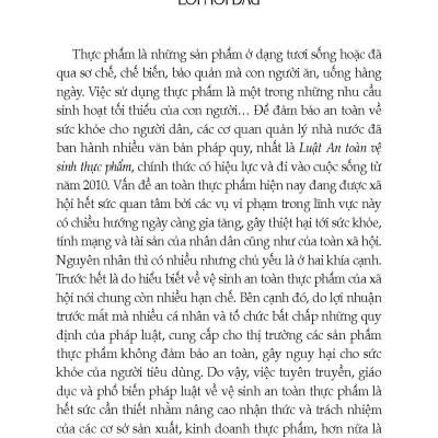 Tư Vấn, Phổ Biến Và Áp Dụng Pháp Luật An Toàn Vệ Sinh Thực Phẩm