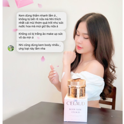Combo kem dưỡng trắng da body và tẩy tế bào chết Celaud