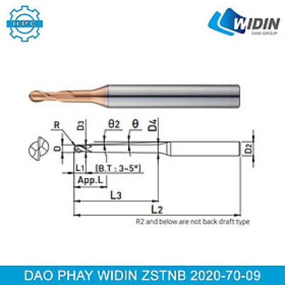Dao phay cầu Widin ZSTNB2020-70-09