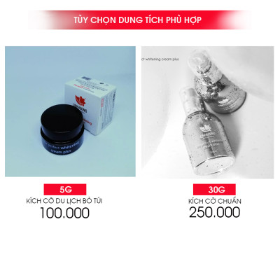 Kem sữa nhung Linh Hương The PerFect Whitening Cream Plus dưỡng da ban ngày làm trắng chống nắng ngừa lão hóa dưỡng ẩm che khuyết điểm dành cho da khô và da hỗn hợp 30g Tặng Toner Rose 10ml