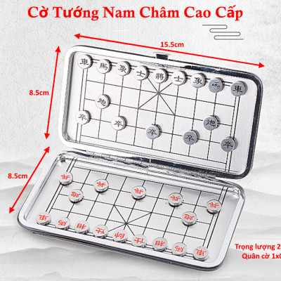 Cờ Tướng Nam Châm Bỏ Túi - Cờ Tướng Bàn Là Hộp Đựng - Hàng chính hãng