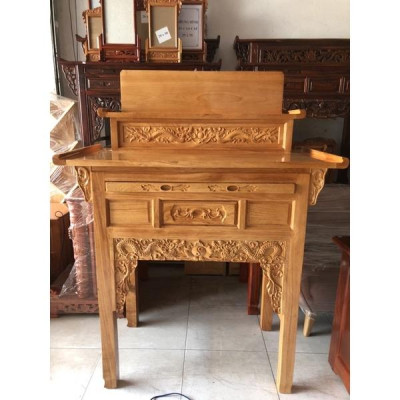 Bàn Thờ & Kệ Thờ 1m27 Gỗ Gõ Đỏ Nam Phi