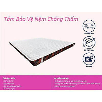 TẤM LÓT CHỐNG THẤM BẢO VỆ NỆM HÀNG KHÁCH SẠN CAO CẤP 1M/1M2/1M4/1M6/1M8/2M/2M2