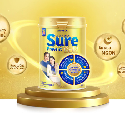 Sữa Bột Vinamilk Sure Prevent - Hộp Thiếc 900g