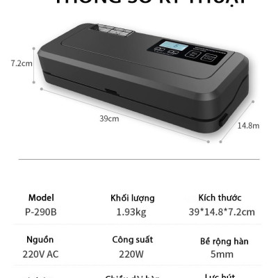 Máy hút chân không tự động không kén túi P290B Hàng Nhập Khẩu