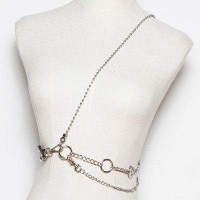 Thắt lưng nữ vòng tròn cá tính nam nữ titan không gỉ