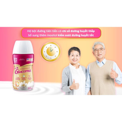 Thùng 24 chai sữa pha sẵn Glucerna 220ml/Chai