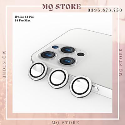 Bộ 3 mắt dán bảo vệ camera dành cho iPhone 14 Pro, 14 Pro Max cao cấp( hàng chính hãng)