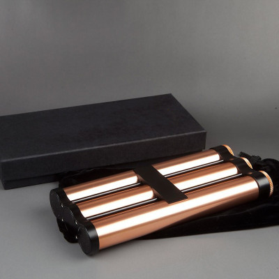 Ống Đựng Xì Gà Ba Điếu Bằng Kim Loại (Màu Ngẫu Nhiên)