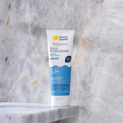 Kem chống nắng lâu trôi Cancer Council Daily Moisturiser Water Resistant SPF50+ (75ml/150ml) - Hàng chính hãng