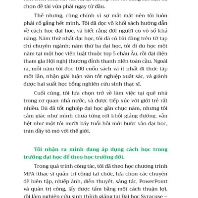 Trên Đường Trưởng Thành - Đợi Đến Tốt Nghiệp Thì Đã Muộn - Cẩm Nang Phát Triển Toàn Diện Của Sinh Viên Đại Học