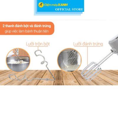 Máy đánh trứng Philips HR3705/20 - Hàng Chính Hãng