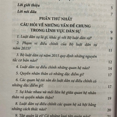 Câu hỏi thường gặp trong lĩnh vực dân sự