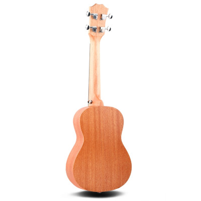 Bộ Đàn Ukulele Concert BWS - Bao, Capo, Móng Gẩy BWS (Bảo trì trọn đời - Uku Gỗ Mahogany trơn cỡ trung 23 inch B-01 - Kèm Sách giáo trình học Ukulele online cơ bản dài 80 trang)