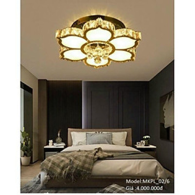 MKPL_02/6 - Đèn mâm áp trần phale 6 cánh tô điểm phòng khách, đèn tô điểm trần DT