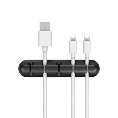 Thanh Kẹp Giữ Cố Định Dây Cáp Sạc Dây Điện Silicon - Hàng Nhập Khẩu