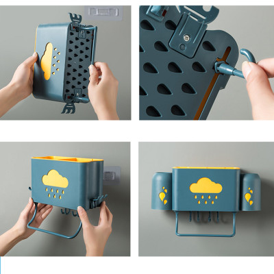 Khay Giỏ Để Đồ Đa Năng Dán Tường Hình Đám Mây - Kệ Đa Năng Dán Tường Hình Đám Mây Giao Màu Ngẫu Nhiên