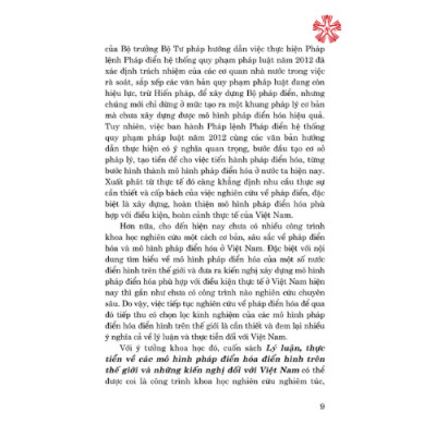 Lý luận, thực tiễn về các mô hình pháp điển hóa điển hình trên thế giới và những kiến nghị đối với Việt Nam (Sách chuyên khảo) (Xuất bản lần thứ hai có sửa chữa, bổ sung)