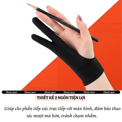 [Chống chạm nhầm] Găng tay hoạ sĩ hiệu HOTCASE bản đặc biệt 3 lớp hỗ trợ vẽ trên trên cho điện thoại, cho iPad, máy tính bảng, cho wacom cho iPhone - Hàng nhập khẩu