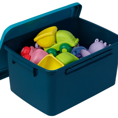 Thùng Đa Năng Đựng Quần Áo , Đồ Chơi Trẻ Em , Vật Dụng Linh Tinh Có Nắp Và Chốt Khóa Thông Minh Notoro Hàng Xuất Nhật - Chính Hãng ( Tặng kèm khăn lau pakasa)