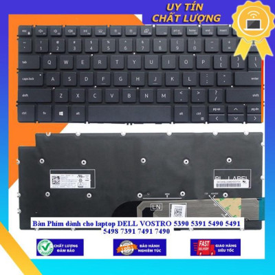 Bàn Phím dùng cho laptop DELL VOSTRO 5390 5391 5490 5491 5498 7391 7491 7490 - MÀU ĐEN - Hàng Nhập Khẩu New Seal