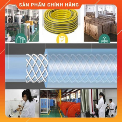 Bộ dây vòi xịt nước ️ , tăng áp 3 lần, loại 7m, 10m 206319 cút sập,nối nhựa v + túi đựng bút