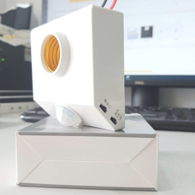 Đuôi đèn cảm ứng chuyển động hồng ngoại, đui đèn cảm biến chuyển động hồng ngoại