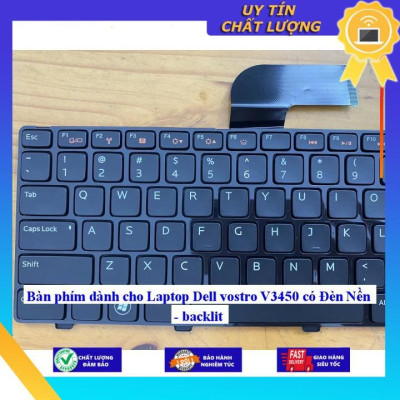 Bàn phím dùng cho Laptop Dell vostro V3450 có Đèn Nền  - Hàng Nhập Khẩu New Seal