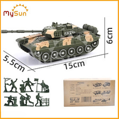 Bộ đồ chơi quân đội mô hình xe tăng bọc thép, máy bay trực thăng, tàu ngầm quân sự, lính nhựa cho bé MySun