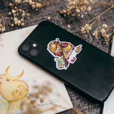 PIG MOON Sticker - Nhà sách Pig Moon - Pig Moon Bookstore - Nhãn dán decal - Decal trang trí - Sticker dán trang trí ốp điện thoại