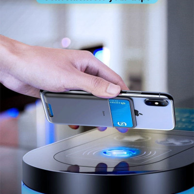 Ốp Lưng Đựng Thẻ Siêu Mỏng Gắn Lưng Điện Thoại Silicon 3M-Chính Hãng Baseus