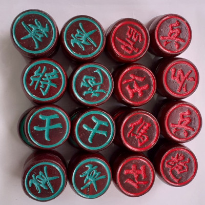 Quân cờ tướng gỗ nhãn đục 1 mặt 3,5cm