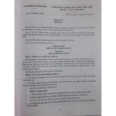 Bộ sách Chỉ dẫn áp dụng Bộ luật dân sự 2015 và Chỉ dẫn áp dụng Bộ luật hình sự 2015 sửa đổi bổ sung 2017