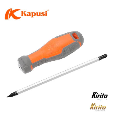 Tua vít 2 đầu dẹp/bake Kapusi 6x100/6x150/6x200, chất liệu thép CRV cao cấp