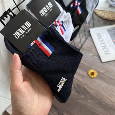 5 đôi tất nam cổ trung sọc cờ thời thượng