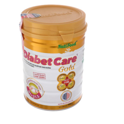 Combo 2 hộp sữa bột DIABETCARE GOLD hãng Nutifood giành cho người bị  Đái tháo đường và tiền đái tháo đường-> Tặng ngay khăn lau đa năng