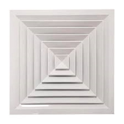 Cửa gió khuếch tán 600x600, miệng gió điều hòa âm trần nhôm sơn tĩnh điện