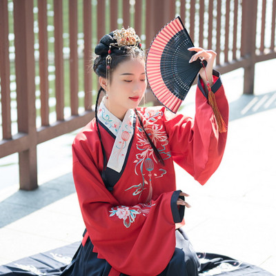 Quạt Gấp Cổ Trang Hanfu Trơn Nhật Bản