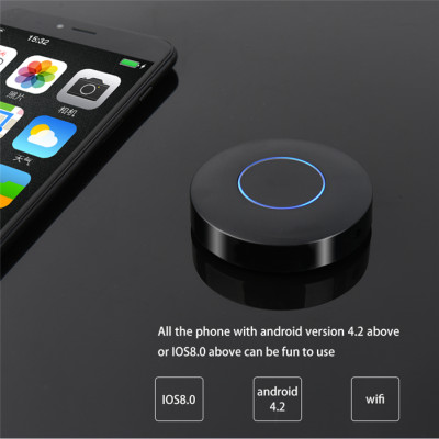 Thiết bị Dongle Wifi Q1 Truyền hình ảnh từ điện thoại lên tivi máy chiếu Hỗ trợ cả HDMI và Chuẩn AV cho Tivi - Dùng được cho hầu hết các dòng điện thoại smartphone... FullHD 1080P - Hàng Chính Hãng