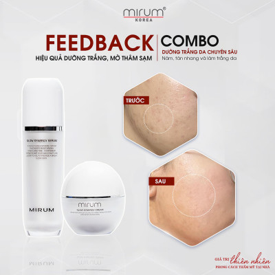 COMBO Dưỡng trắng chuyên sâu, mờ nám và tàn nhang Mirum 100ml