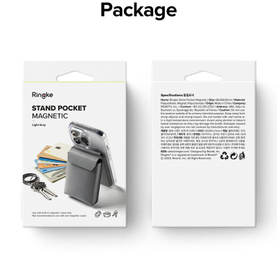 Ví kiêm giá đỡ RINGKE Stand Wallet / Pocket Magnetic - Hàng Chính Hãng